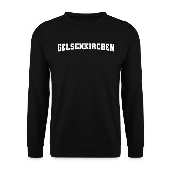 Gelsenkirchen - Unisex Pullover - Schwarz - Vorne - Alina (178cm) & Michal (187cm)