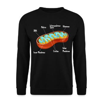 Mitochondria Cell Biology Biologist Science - Unisex Pullover - Schwarz - Vorne - Alina (178cm) & Michal (187cm)