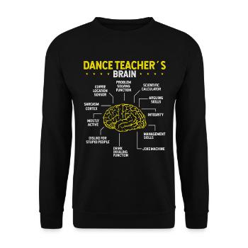 Dance Teacher Jazz Dancing Teacher Choreographing - Unisex Sweatshirt - black - Front - Alina (178cm) & Michal (187cm)