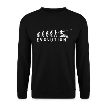 Waterskiing Waterskier Wakeboard Gift - Unisex Sweatshirt - black - Front - Alina (178cm) & Michal (187cm)