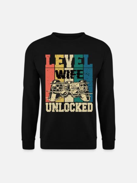 Level Wife Unlocked - Unisex Sweatshirt - black