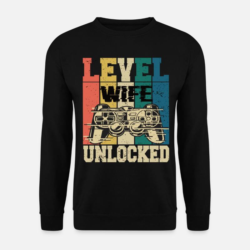 Level Ehefrau Freigeschaltet - Unisex Pullover - Schwarz