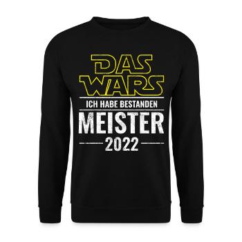 Meister 2022 | Das wars ich habe bestanden - Unisex Pullover - Schwarz - Vorne - Alina (178cm) & Michal (187cm)