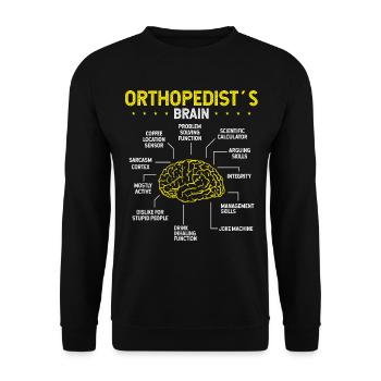 Orthopedist Brain Physical Therapist Orthopedic - Unisex Pullover - Schwarz - Vorne - Alina (178cm) & Michal (187cm)