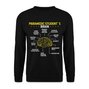 Paramedic School Graduation Paramedic Student - Unisex Pullover - Schwarz - Vorne - Alina (178cm) & Michal (187cm)