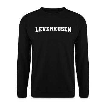 Leverkusen - Unisex Sweatshirt - black - Front - Alina (178cm) & Michal (187cm)