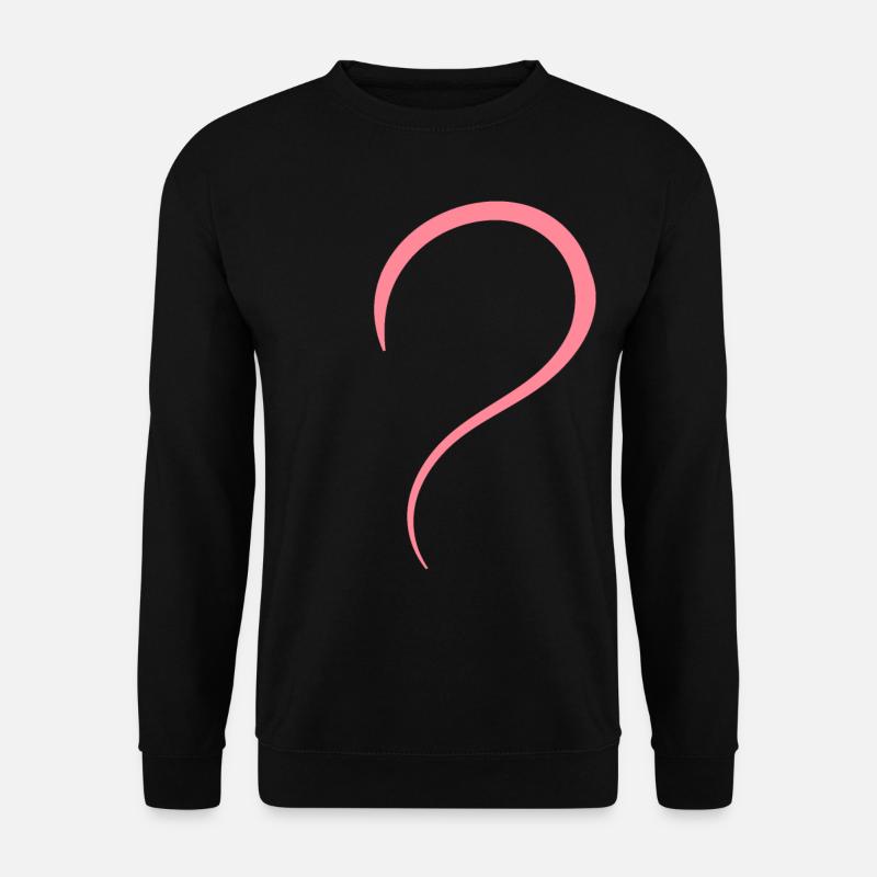 Half Heart Pink - Unisex Sweatshirt - black