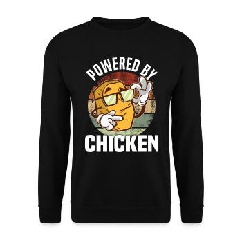 Poulet Diet Petit déjeuner Nuggets de poulet Fan - Sweat-shirt Unisexe - noir - Devant - Alina (178cm) & Michal (187cm)