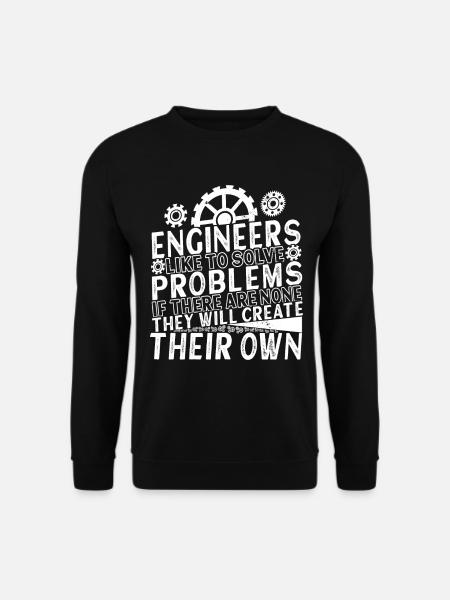 Engineer Mechanical Engineer Civil Engineer - Unisex Sweatshirt - black