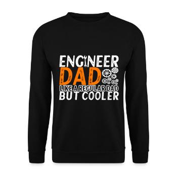 Engineer Mechanical Engineer Civil Engineer - Unisex Sweatshirt - black - Front - Alina (178cm) & Michal (187cm)