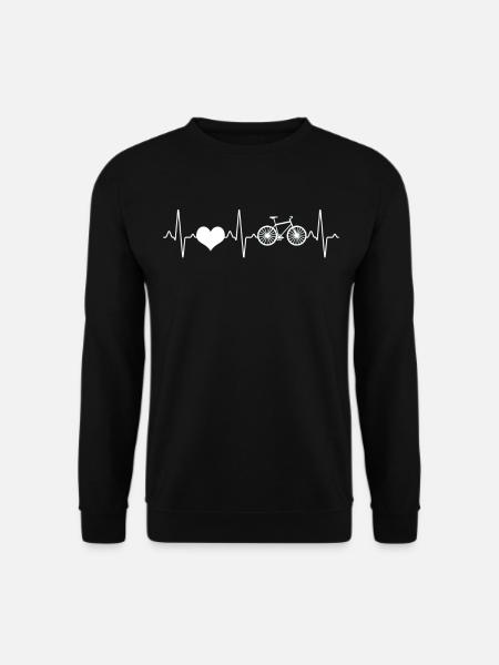 Bicycle Heartbeat - Unisex Sweatshirt - black
