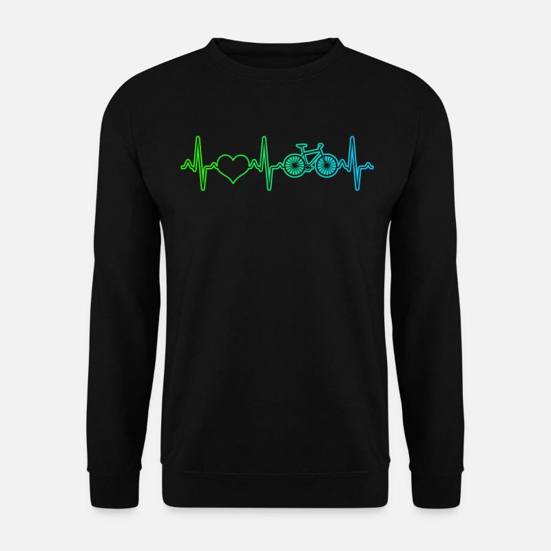 Fahrrad Herzschlag - Unisex Pullover - Schwarz