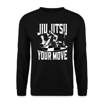 Jiu Jitsu Chess Jiu Jitsu Your - Unisex Sweatshirt - black - Front - Alina (178cm) & Michal (187cm)