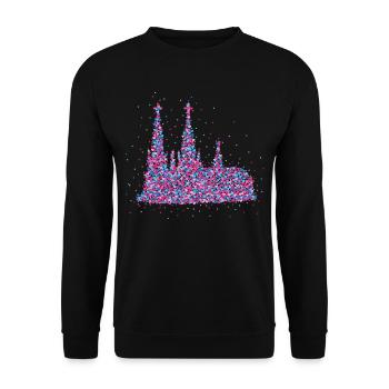 Cologne Cologne Cathedral Carnival Carnival - Unisex Sweatshirt - black - Front - Alina (178cm) & Michal (187cm)
