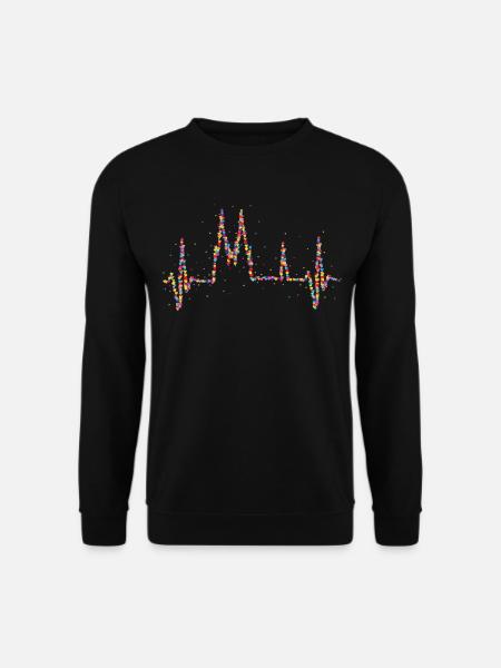Köln Dom Herzschlag Kölner Karneval - Unisex Pullover - Schwarz