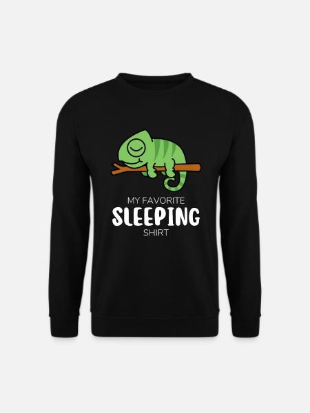 Ma chemise de couchage préférée Chemise de sommeil animal - Sweat-shirt Unisexe - noir