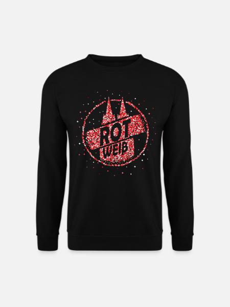 Köln Rot Weiss Fasching Konfetti Dom - Unisex Pullover - Schwarz