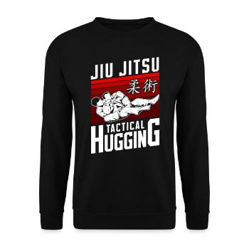 Jiu Jitsu Retro Vintage Jiu Jitsu - Unisex Sweatshirt - black - Front - Alina (178cm) & Michal (187cm)