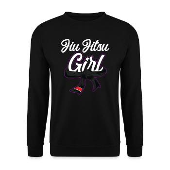 Jiu Jitsu Girl Jiu Jitsu Girl - Unisex Sweatshirt - black - Front - Alina (178cm) & Michal (187cm)