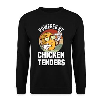 Poulet Diet Petit déjeuner Nuggets de poulet Fan - Sweat-shirt Unisexe - noir - Devant - Alina (178cm) & Michal (187cm)