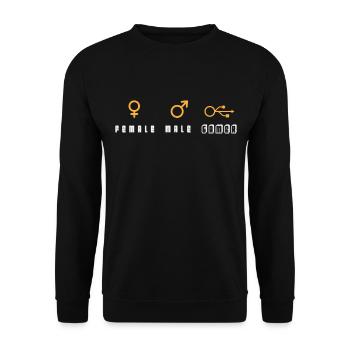 Retro-spiel Videospieler Gamepad Videospiele - Unisex Pullover - Schwarz - Vorne - Alina (178cm) & Michal (187cm)