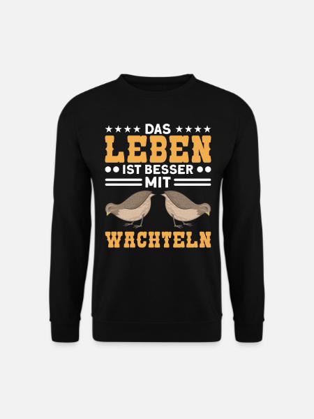 Wachtelhaltung Wachtelzucht Wachteln Geschenk - Unisex Pullover - Schwarz