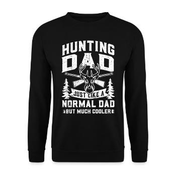 Hunt - Unisex Sweatshirt - black - Front - Alina (178cm) & Michal (187cm)