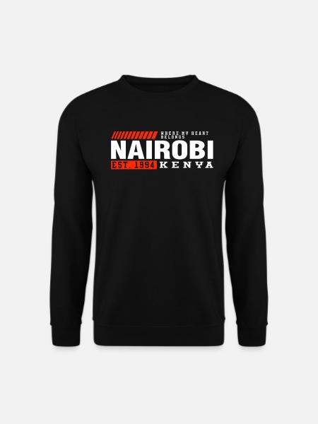 Unique Kenya Gift Idea - Unisex Pullover - Schwarz