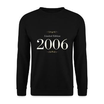 16. Geburtstag Limited Edition 2006 - Unisex Pullover - Schwarz - Vorne - Alina (178cm) & Michal (187cm)