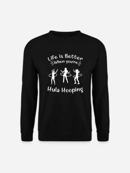 Hulahoop Hullern HulaHoop Sport Hullern Geschenk - Unisex Pullover - Schwarz