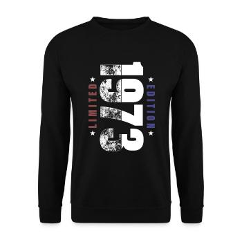 Grunge Birthday Limited Edition 1973 Naissance 1973 - Sweat-shirt Unisexe - noir - Devant - Alina (178cm) & Michal (187cm)