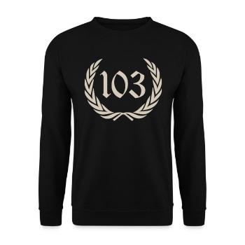 stari, 103, era - Unisex Pullover - Schwarz - Vorne - Alina (178cm) & Michal (187cm)