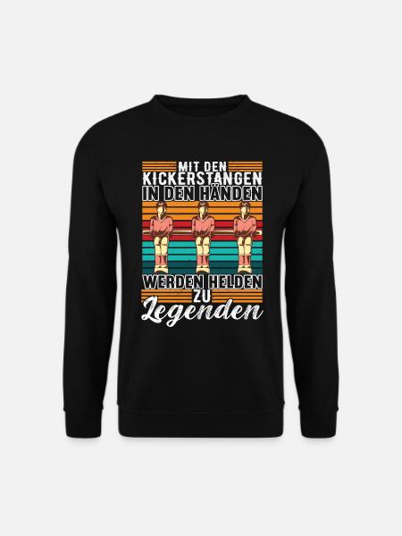 Tischfußball Tischkicker - Unisex Pullover - Schwarz
