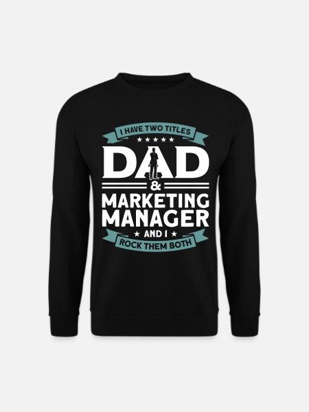 Digitales Marketing Marketing Marketing Manager - Unisex Pullover - Schwarz