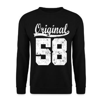 Original of 58 - Unisex Sweatshirt - black - Front - Alina (178cm) & Michal (187cm)