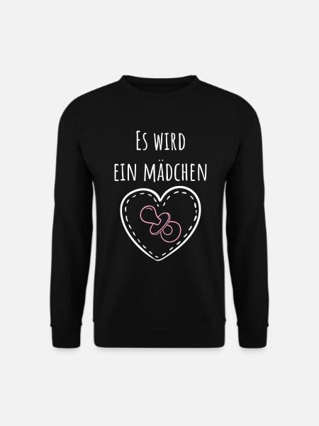 Es wird ein Mädchen! - Unisex Pullover - Schwarz