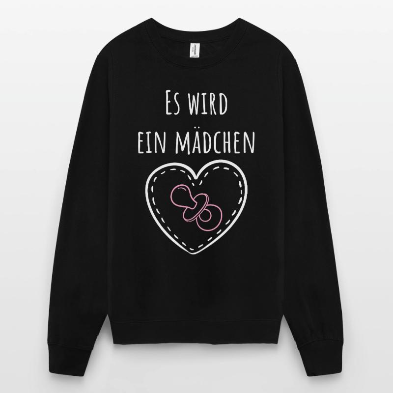 Es wird ein Mädchen! Unisex Pullover