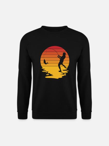 Pêcheur Pêcheur Pêcheur Pêche Canne à pêche Carpe - Sweat-shirt Unisexe - noir