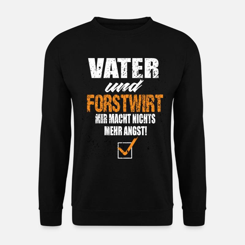 Vater und Forstwirt - Unisex Pullover - Schwarz