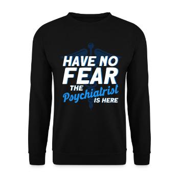 Psychiatrist Psychology Psychiatry Gift - Unisex Sweatshirt - black - Front - Alina (178cm) & Michal (187cm)