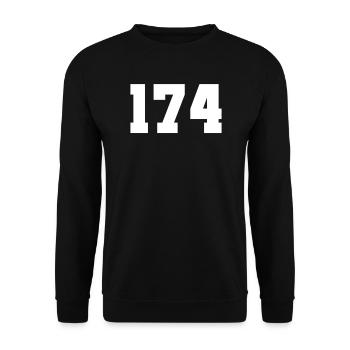 174 CLASSIC COLLEGE - Unisex Sweatshirt - black - Front - Alina (178cm) & Michal (187cm)