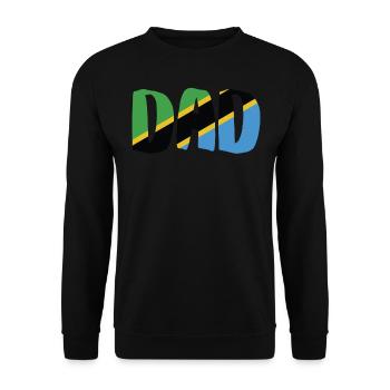 Tanzanie Papa - Sweat-shirt Unisexe - noir - Devant - Alina (178cm) & Michal (187cm)