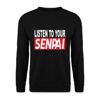 Anime Anime Merch Anime Anime Outfit Anime Characters - Unisex Sweatshirt - black - Front - Alina (178cm) & Michal (187cm)