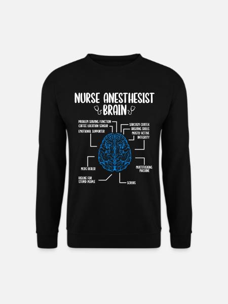 Nurse Anesthesist Nurse Appreciation Week CRNA - Unisex Pullover - Schwarz