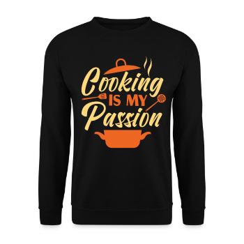 Cuisine Cuisine Cuisine Chef Cuisine Cuisine - Sweat-shirt Unisexe - noir - Devant - Alina (178cm) & Michal (187cm)