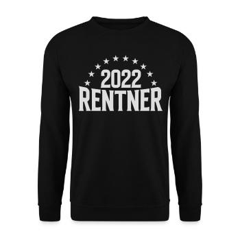 Geschenkidee Rentner 2022 - Unisex Pullover - Schwarz - Vorne - Alina (178cm) & Michal (187cm)