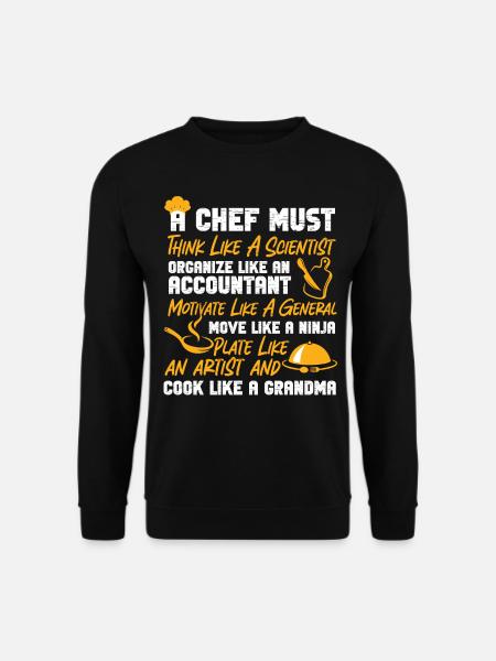 Cuisine Cuisine Chef Un Chef - Sweat-shirt Unisexe - noir