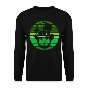 Chemise de la Saint-Patrick - Sweat-shirt Unisexe - noir - Devant - Alina (178cm) & Michal (187cm)