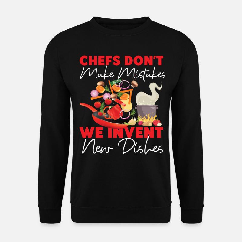 Cooking Cook Kitchen Chef Chefs - Unisex Pullover - Schwarz
