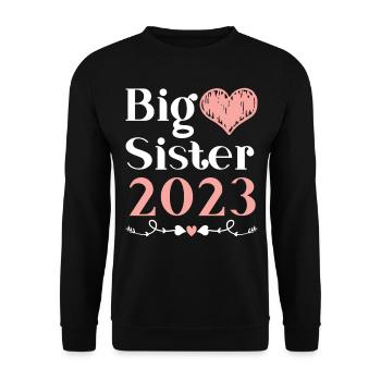 Grande Sœur 2023 Grande Sœur 23 - Sweat-shirt Unisexe - noir - Devant - Alina (178cm) & Michal (187cm)